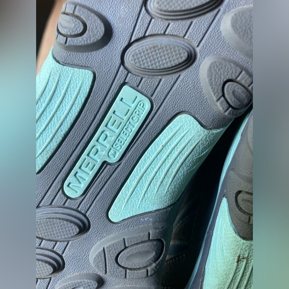 Merrell Kids Boots Velcro Closure Size 4M Blue Grey - Picture 8 of 11